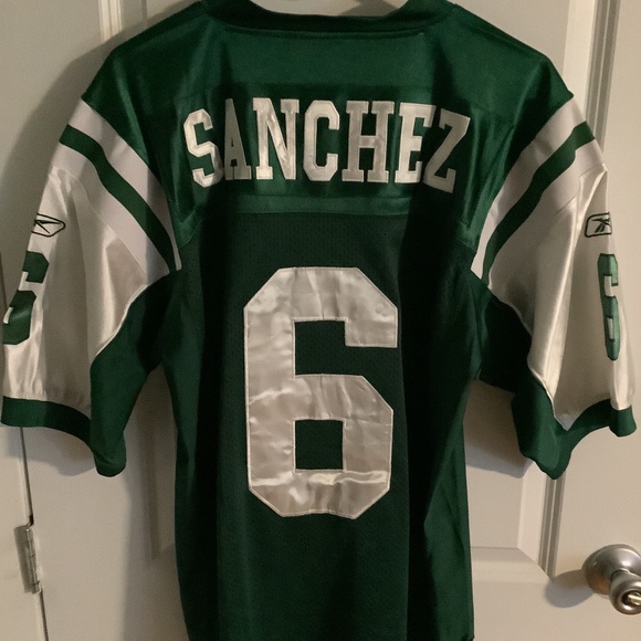New York Jets NFL Throwback Jersey Mark Sanchez Size 50 Reebok - Picture 6 of 11